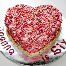 Heart of Hearts Birthday Cake