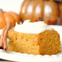 Pumpkin Bars with Frosting
