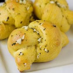 Pumpkin Garlic Knots