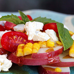 Balsamic Potato and Corn Salad