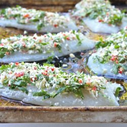 Coriander And Lime-Crusted Tilapia