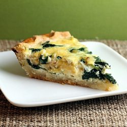Spinach and Smoked Gouda Quiche