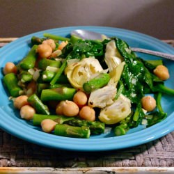 Warm Salad with Chickpeas
