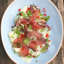 Smoked Tuna Salad w/ Cucumber