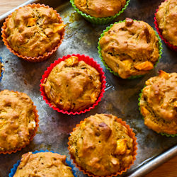 Peach and Pecan Muffins