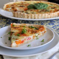 Spinach and Roasted Pepper Tart