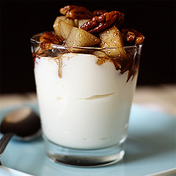 Maple and Cardamom Spiced Pears