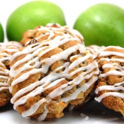 Vanilla Glazed Apple Cookies