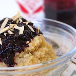 Millet with Blueberry Compote