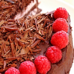 Dark Chocolate Raspberry Cake