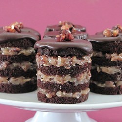 Mini German Chocolate Cakes