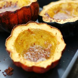Roasted Acorn Squash with Shallots
