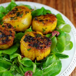 Turmeric and Garlic Rubbed Scallops