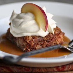 Apple Cake with Hot Caramel Sauce