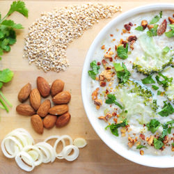 Oatmeal, Leek & Coconut Soup