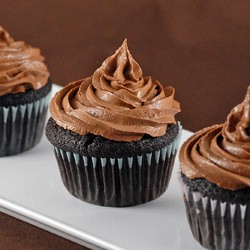 Ganache Filled Chocolate Cupcakes