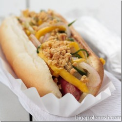 An Asian Inspired Hot Dog