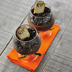 Chocolate Graveyard Pots de Creme