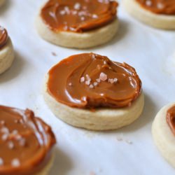 Salted Caramel Shortbread Cookies