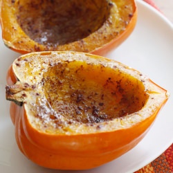 Roasted Acorn Squash with Brown Sug