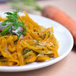 Warm Shredded Carrot Salad