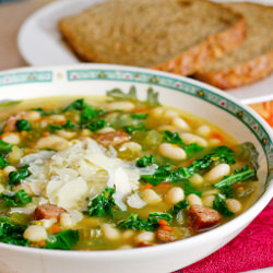 White Bean, Sausage, & Kale Soup