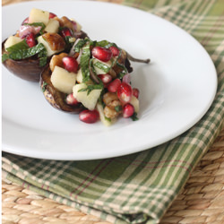 Eggplant with Pomegranate & Walnuts