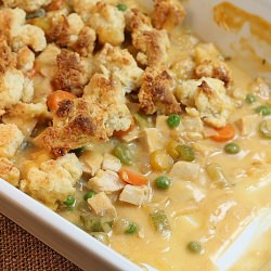 Chicken Pot Pie with Savory Crumble