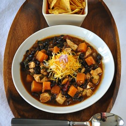 Black Bean Chicken Chili w/ Veg