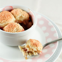 Apple & Rhubarb Cobbler