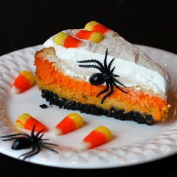 Candy Corn Cheesecake