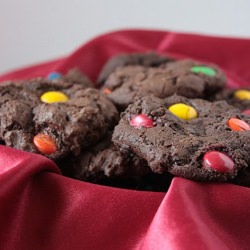 Double Chocolate M&M Cookies