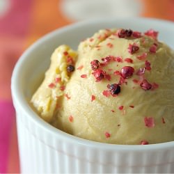 Coconut Pink Peppercorn Ice Cream