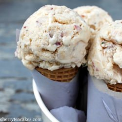 Peach Lemon Thyme Ice Cream