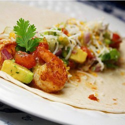 Chipotle Shrimp Tacos Avocado Salsa