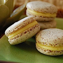 Coconut Macarons & Mango Ganache