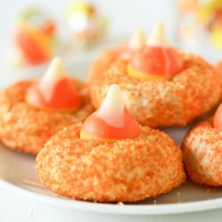 Candy Corn Kiss Cookies