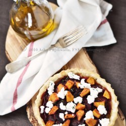 Beets and Squash Thyme Tart