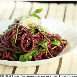 Pinotage Spaghetti with Arugula