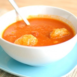 Hearty Tomato & Herb Dumpling Soup