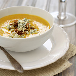 Pumpkin Soup with Toasted Walnuts