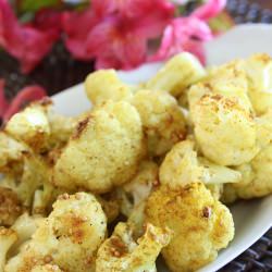 Roasted Curried Cauliflower