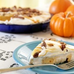 No-Bake Turtle Pumpkin Pie
