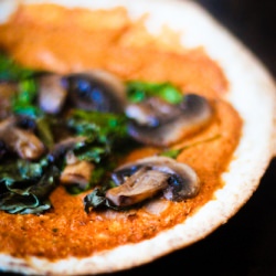 Roasted Red Pepper Pizza