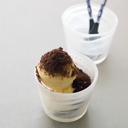 Peanut Butter Parfait, Brownie Salt