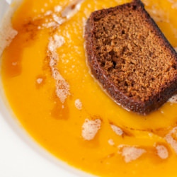 Butternut Squash Soup w/ Gingerbread