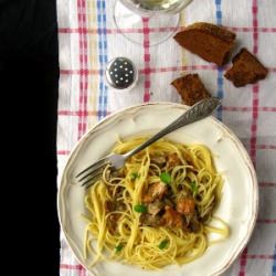 Spaghetti w/ Porcini & Chanterelle