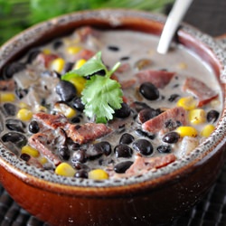Black Bean & Bacon Soup