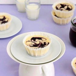 Blueberry Swirl Cheesecakes