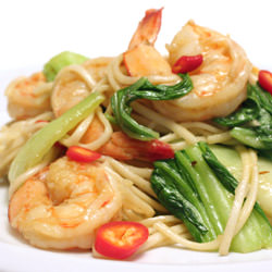 Stir Fried Bok Choy with Shrimp